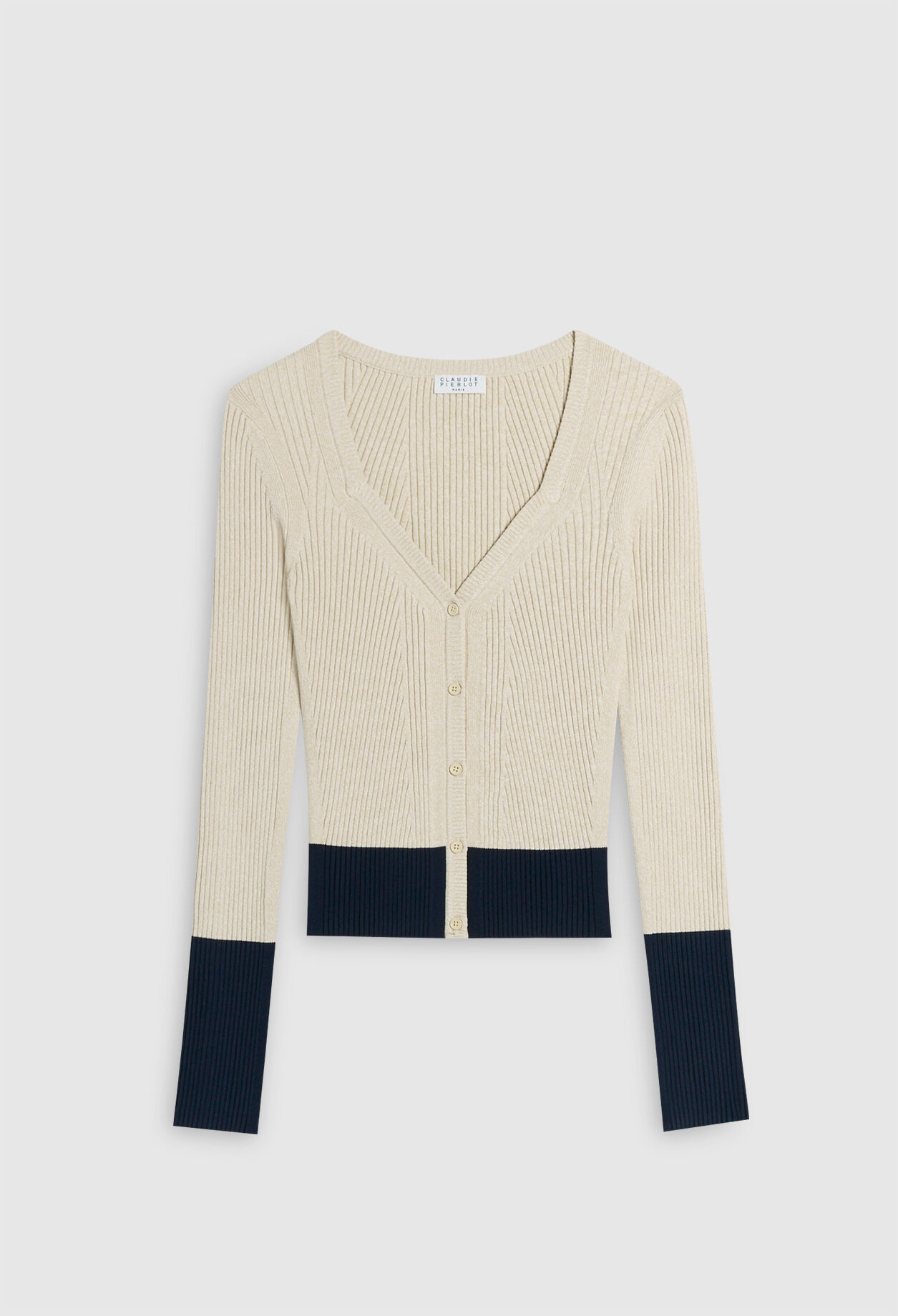 Zweifarbiger Cardigan