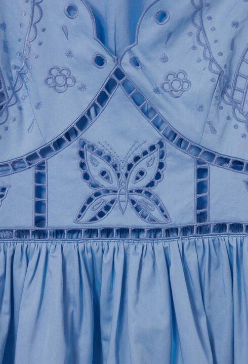 Kurzes Kleid Stickereien 