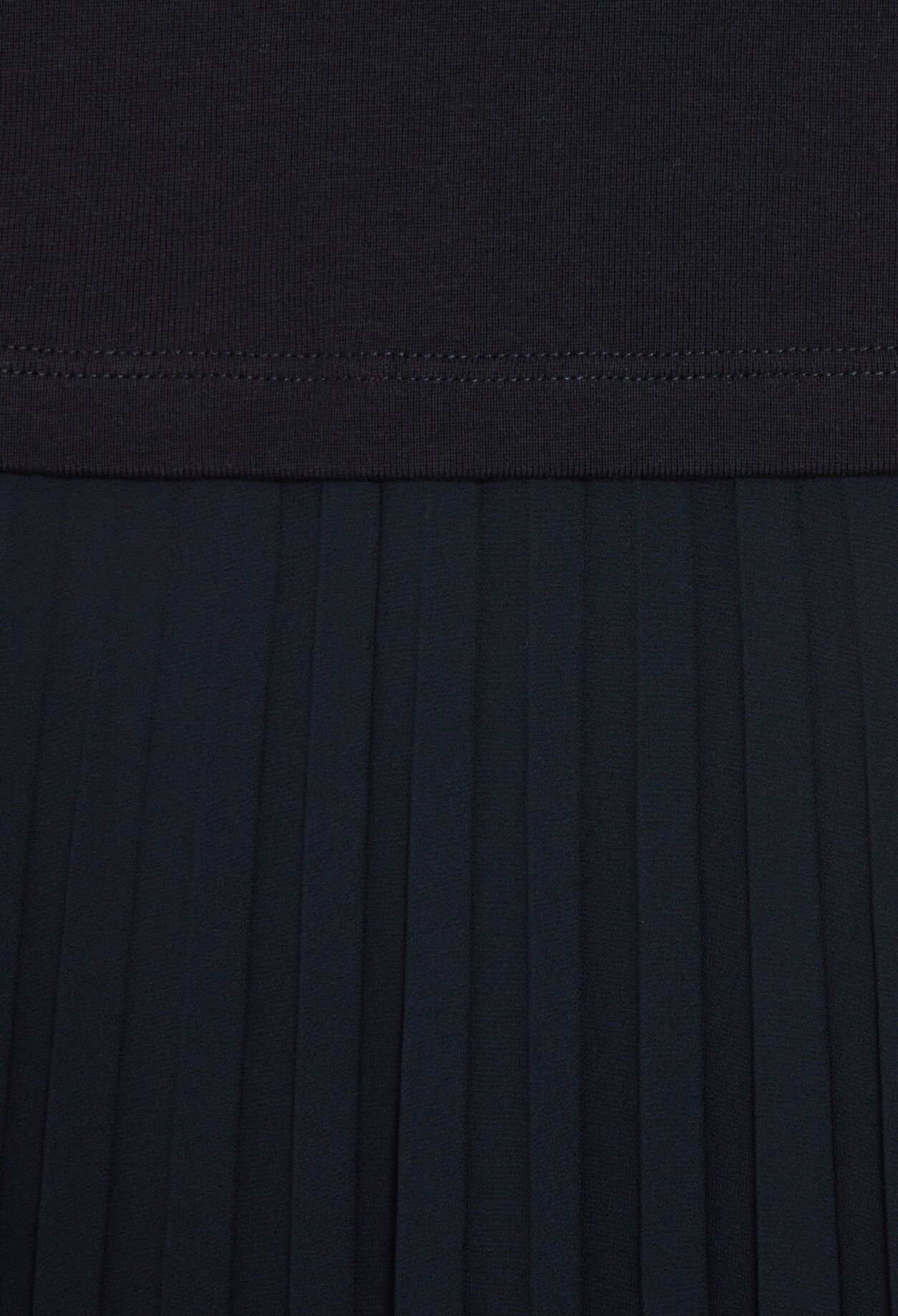 Langes Kleid Teli aus Materialmix