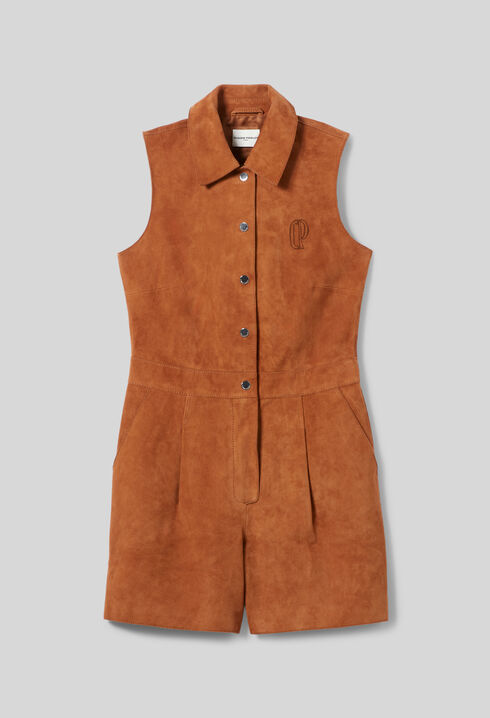 &Auml;rmelloser Lederoverall