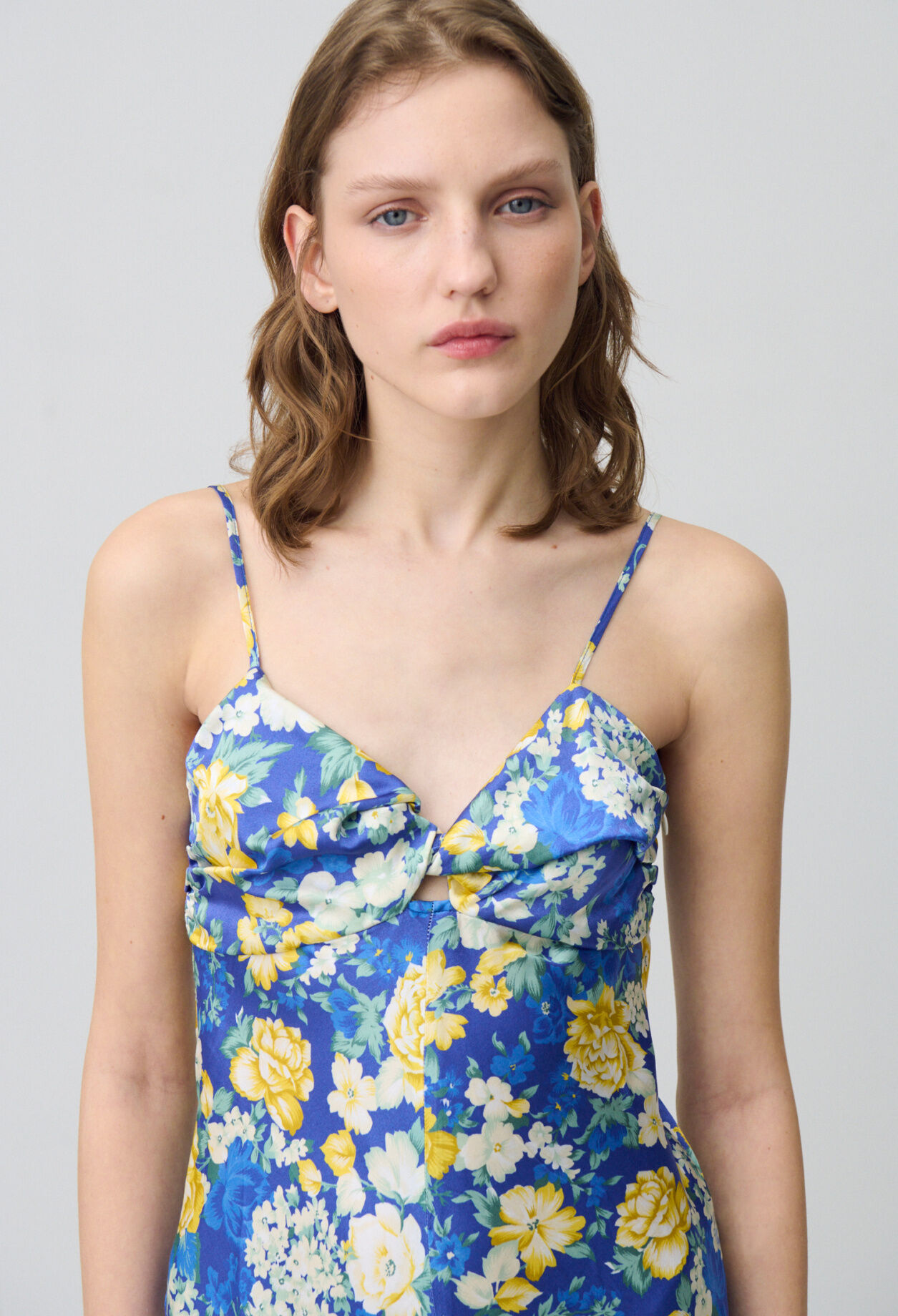 Langes Kleid Blumenmuster