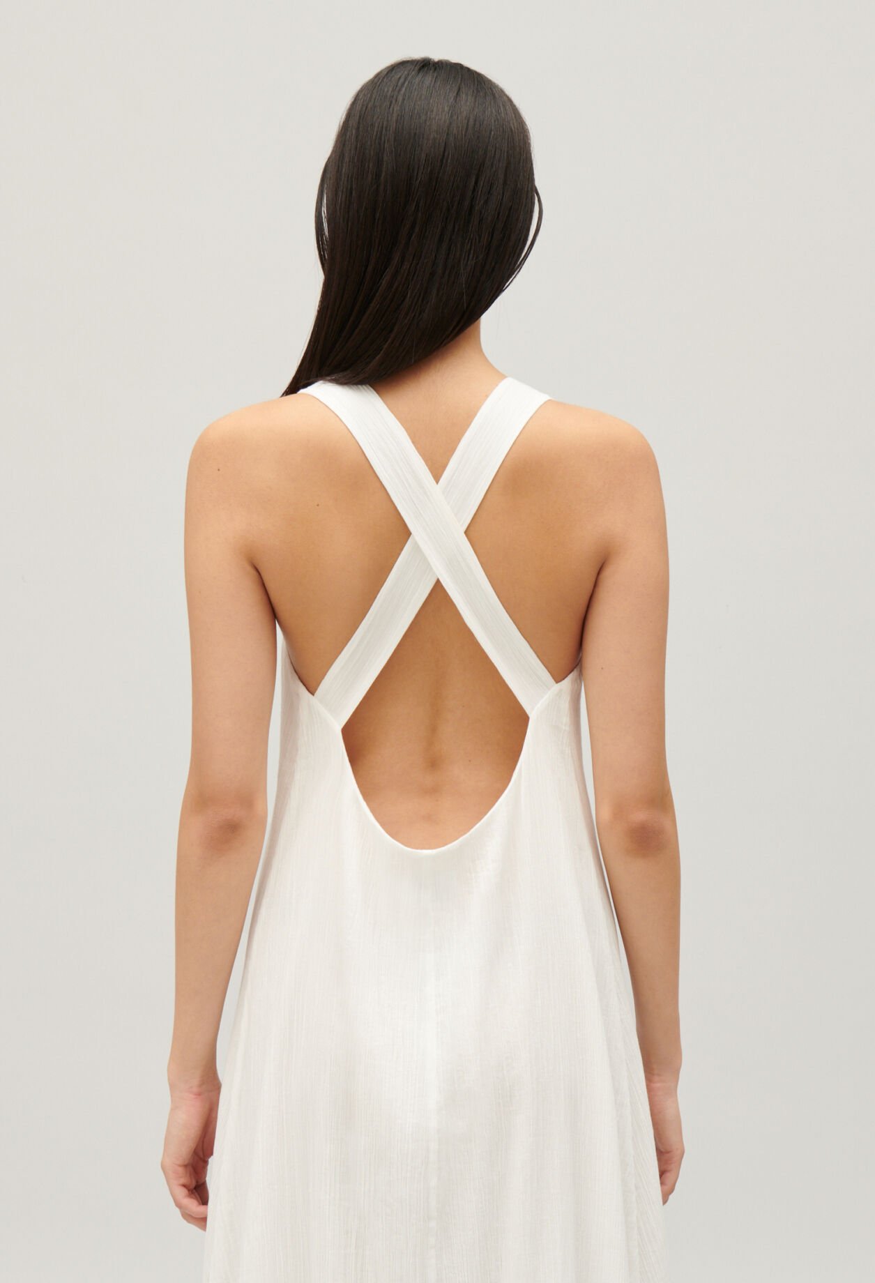 Midi-Kleid mit Volantbesatz