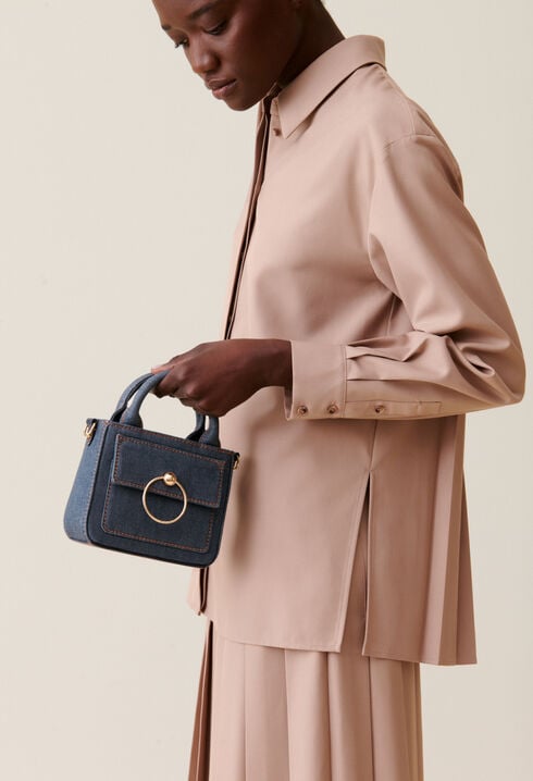 Mini-Tasche Anouck Kette Denim