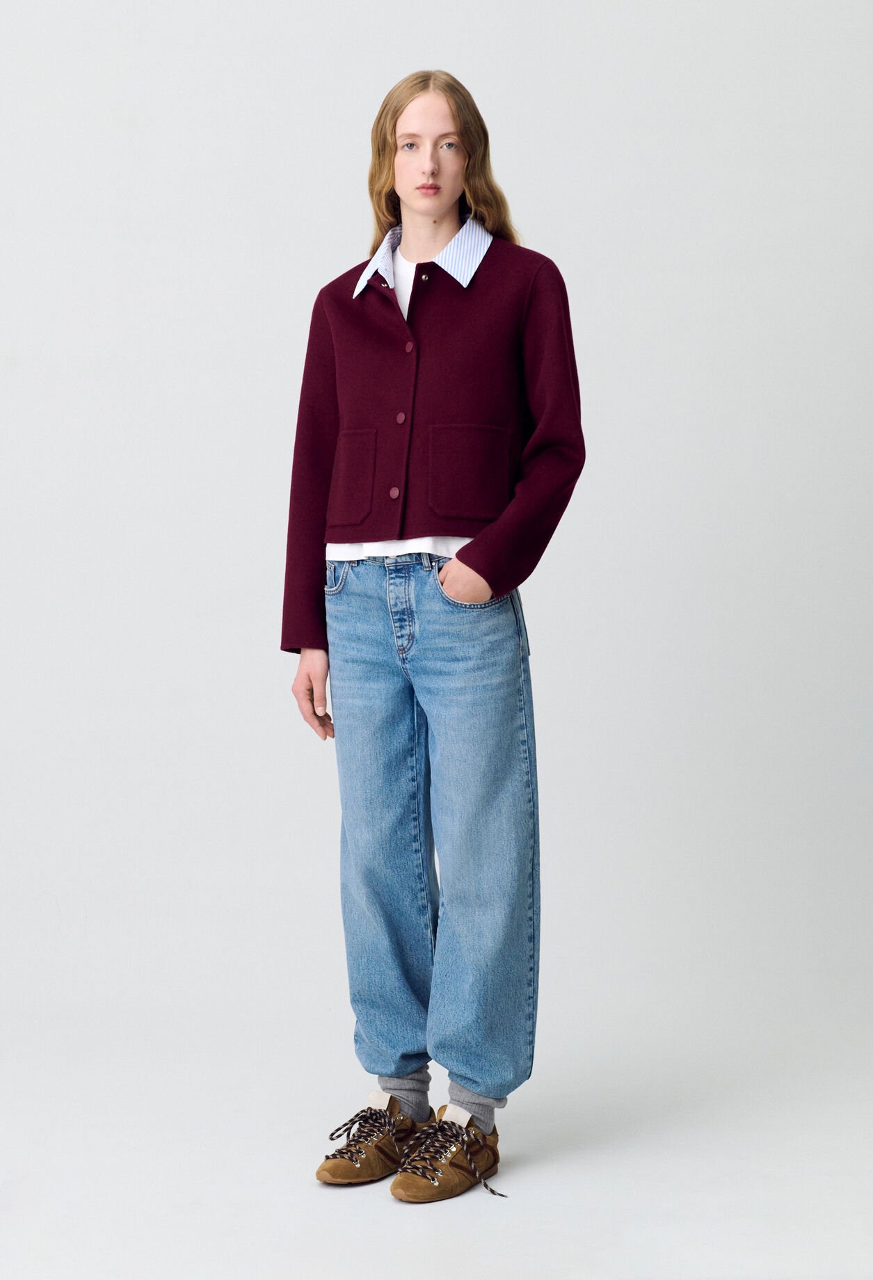 Kurze Wolljacke
