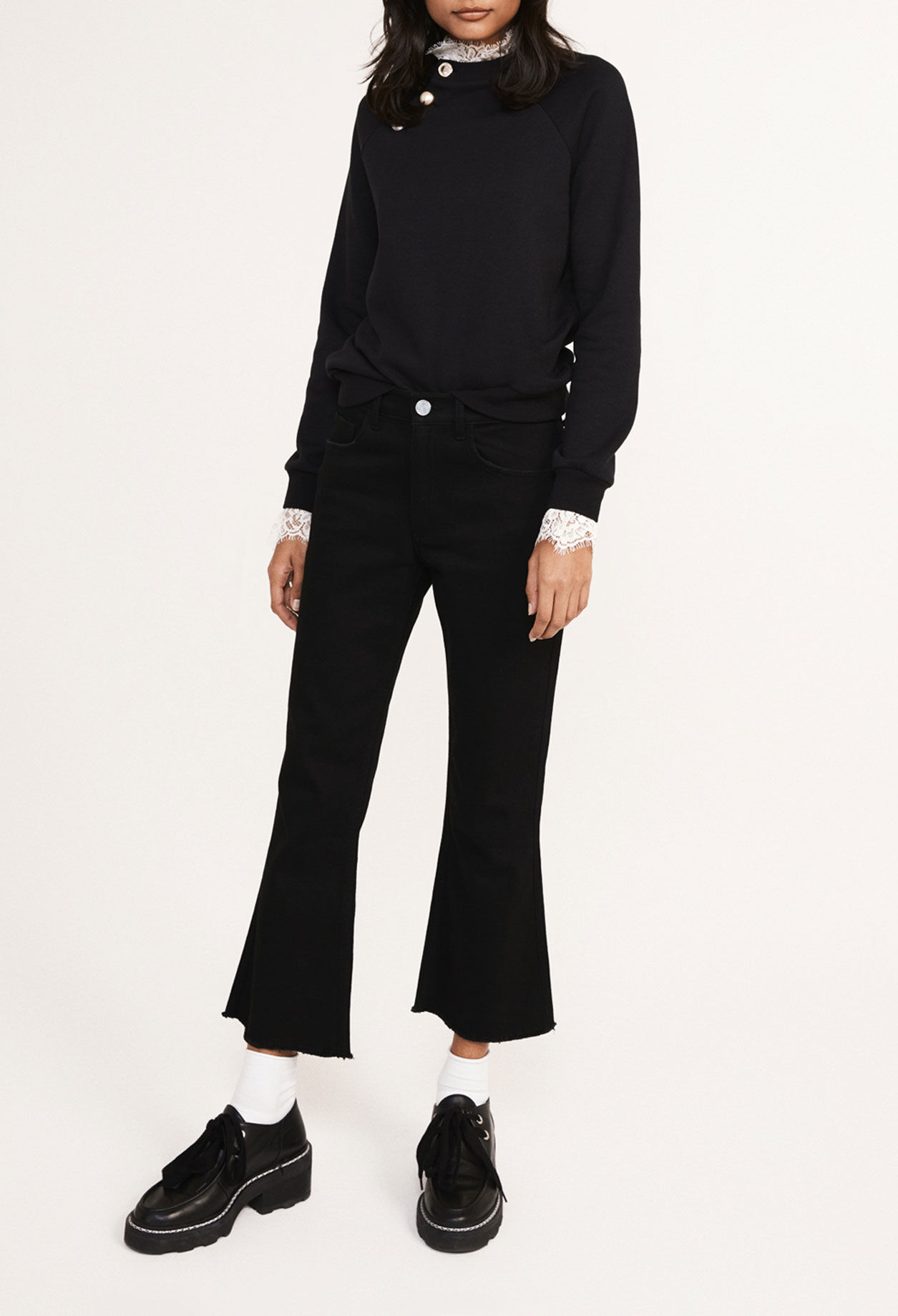 Sweatshirt mit Kragen