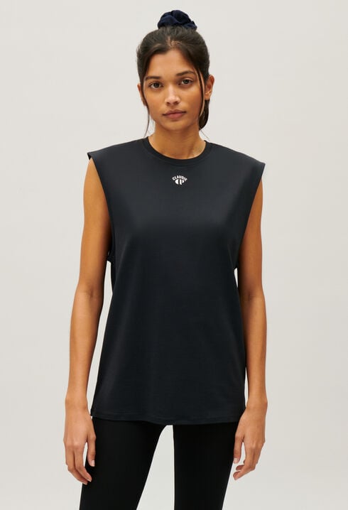 Schwarzes Trägertop Claudie x Circle
