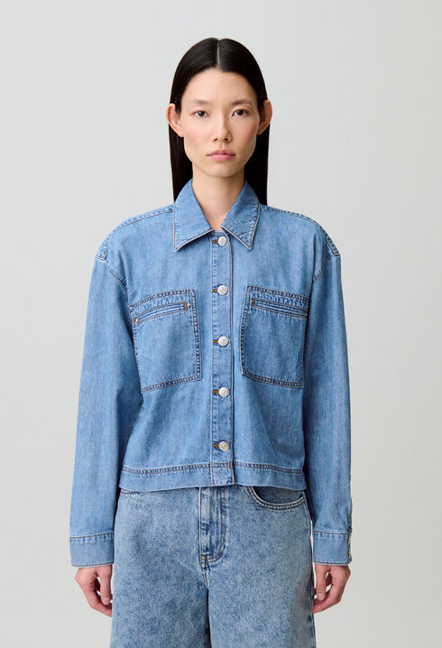 Oversize-Jeanshemd