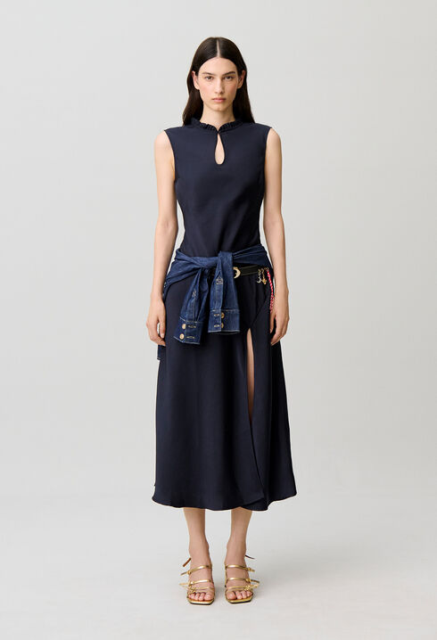 Flie&szlig;endes Midi-Kleid