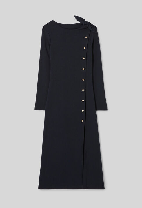 Langes Strickkleid