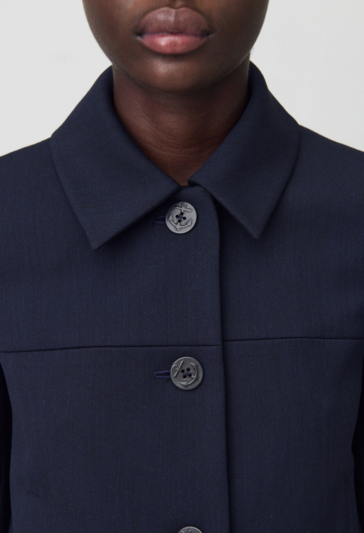 Kastenjacke Marineblau