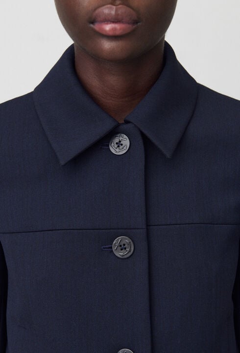 Kastenjacke Marineblau