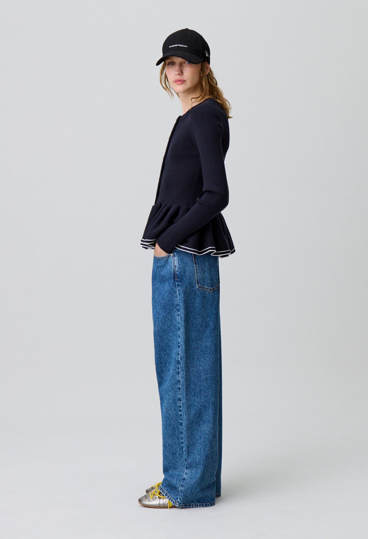 Taillierter Strick-Cardigan