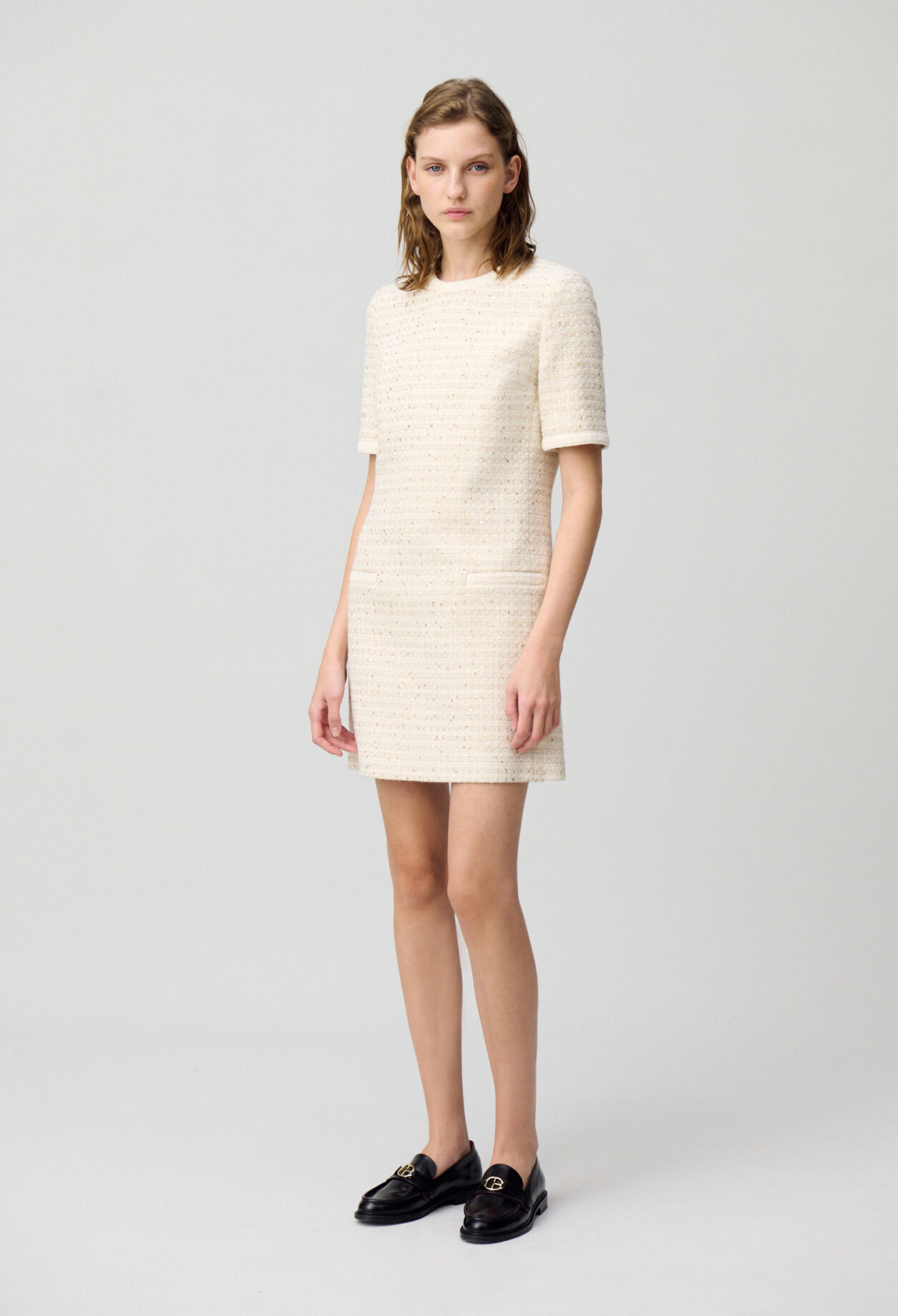 Tweed-Kleid kurz