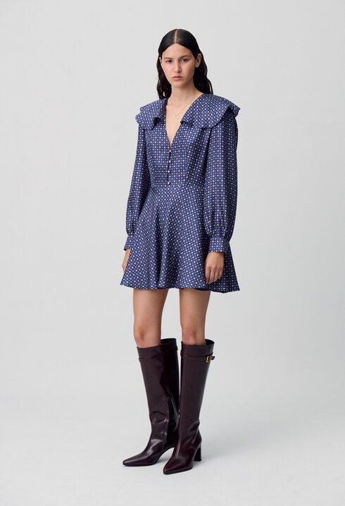 Kurzes Seidenkleid