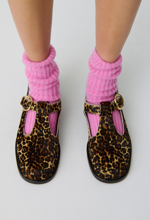Babyschuhe Leder Leopardenmuster