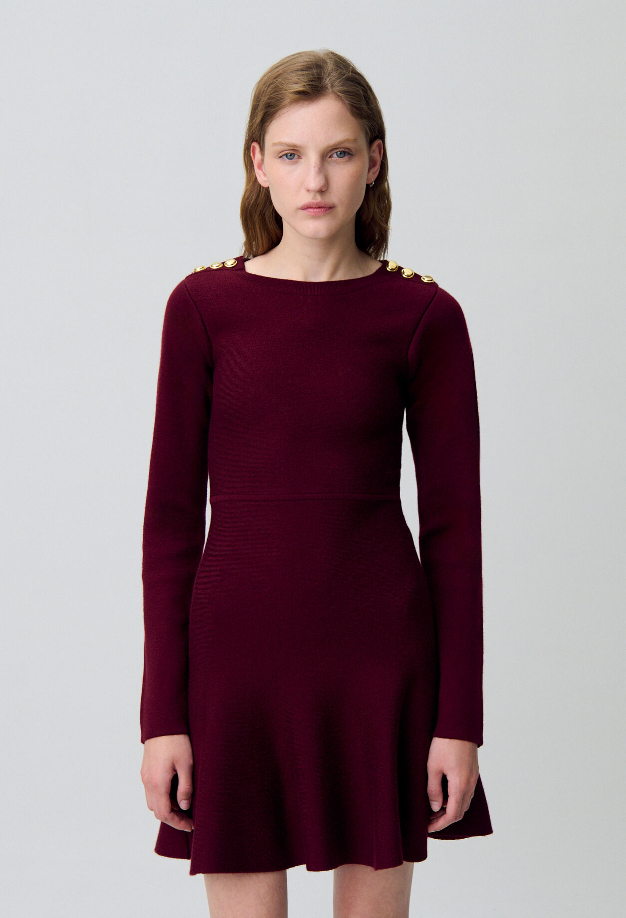 Strickkleid in Skater-Optik