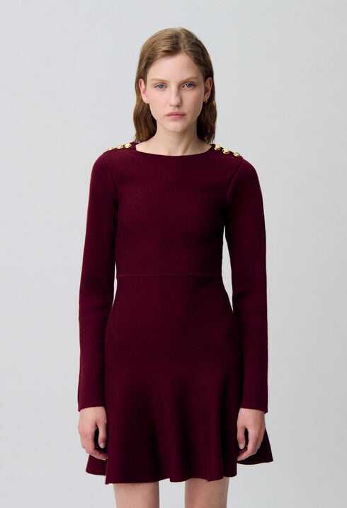Strickkleid in Skater-Optik