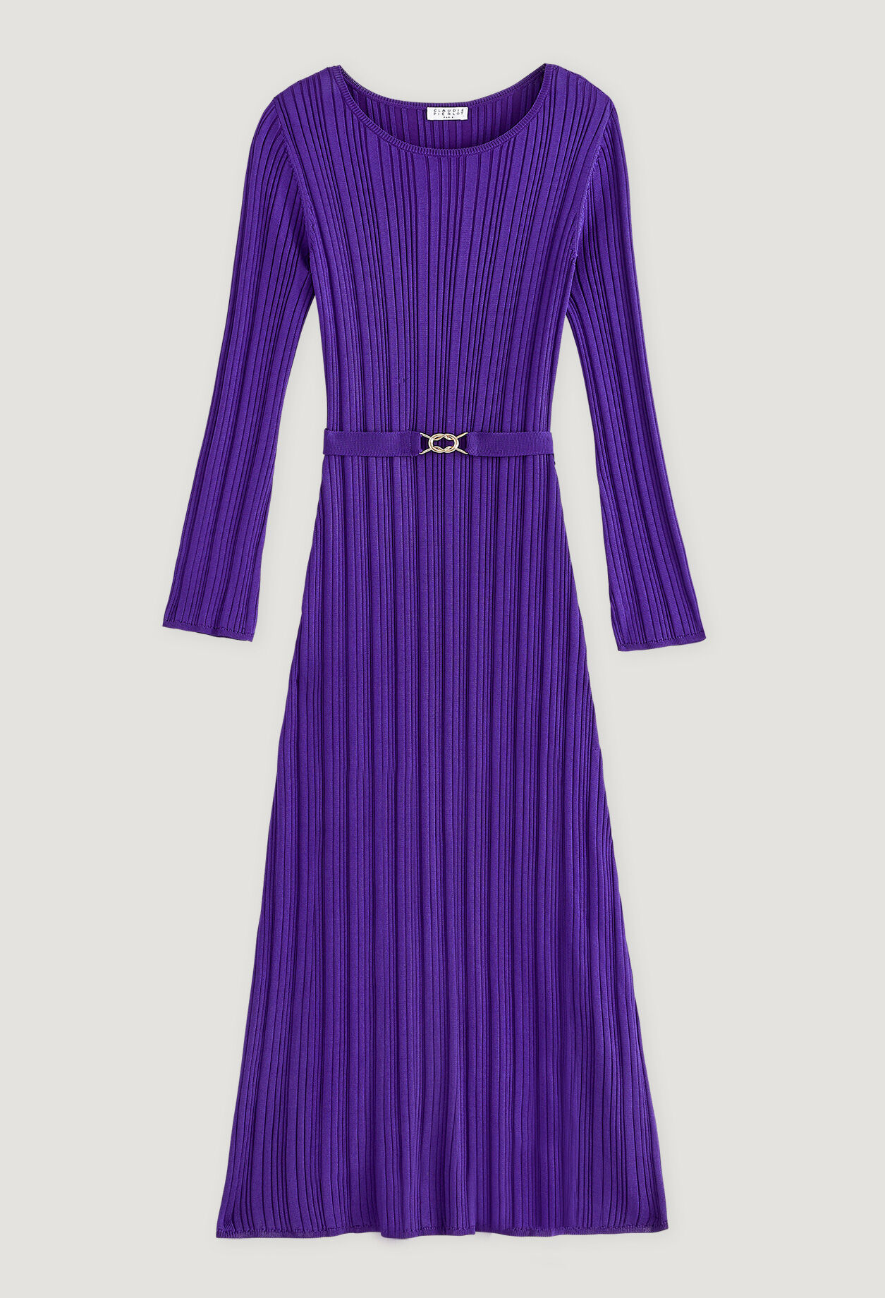 Violettes langes Kleid