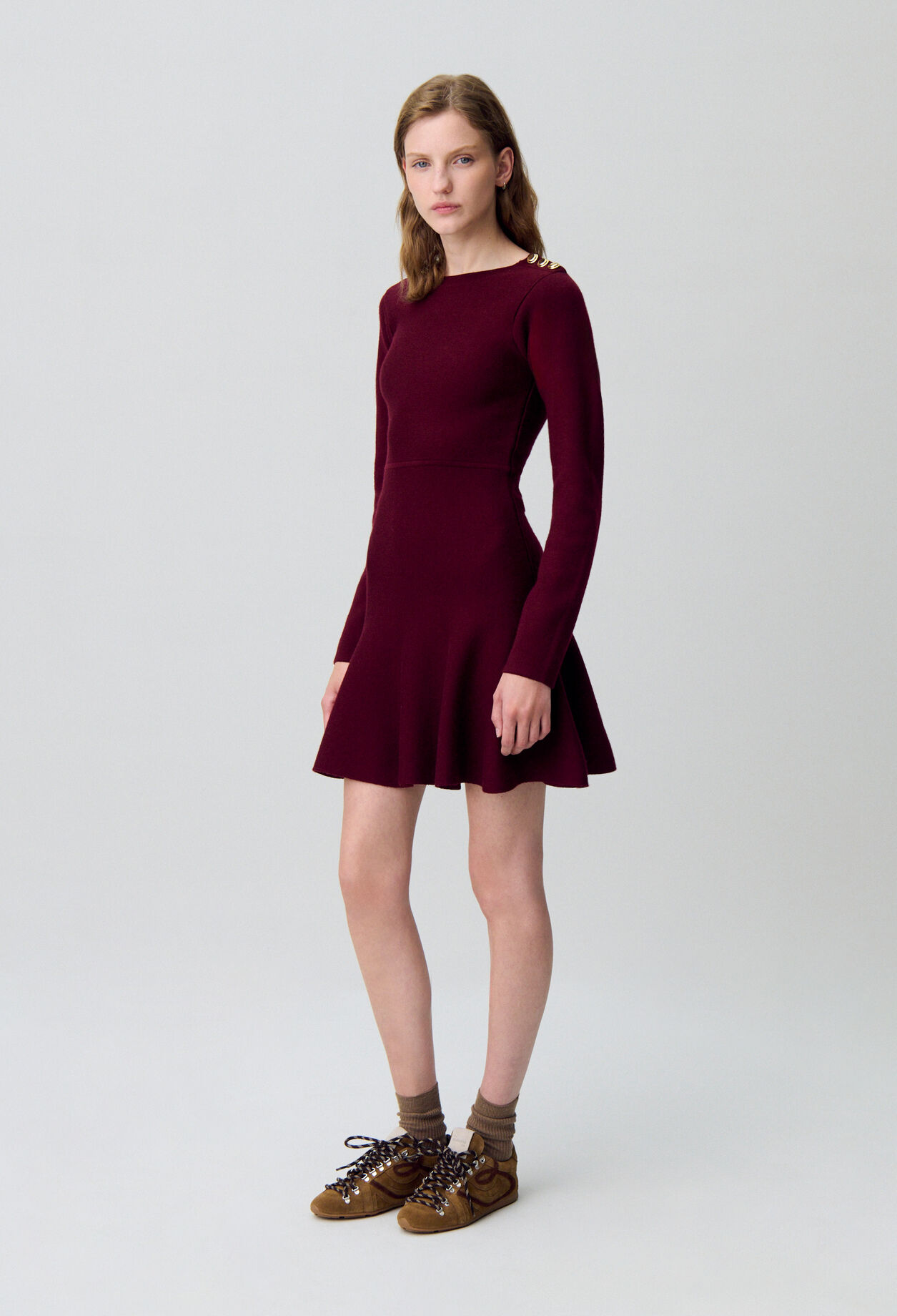 Strickkleid in Skater-Optik