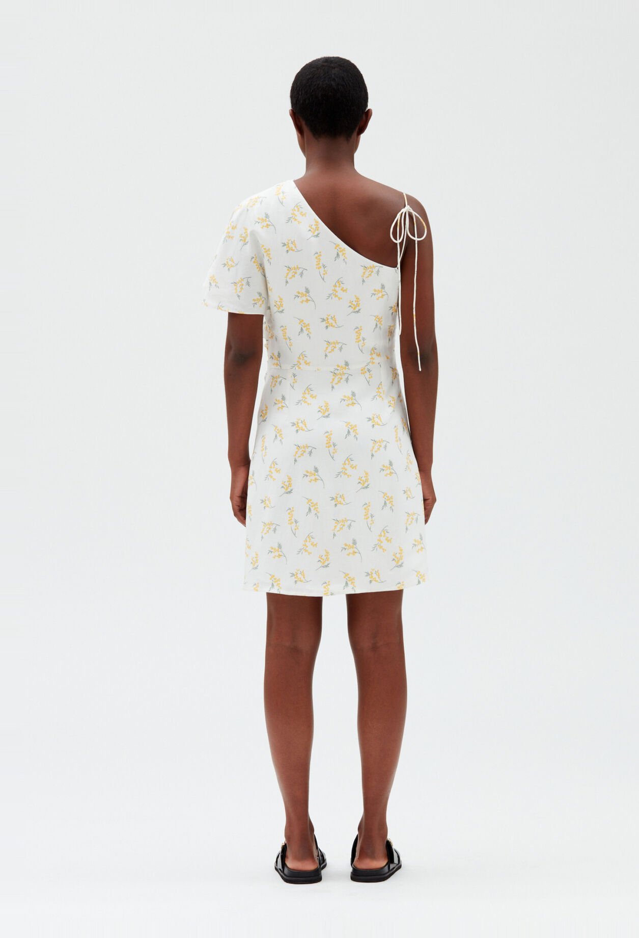 Asymmetrisches Midikleid, Mimose