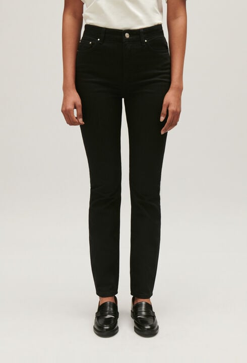 Schwarze Skinny-Jeans
