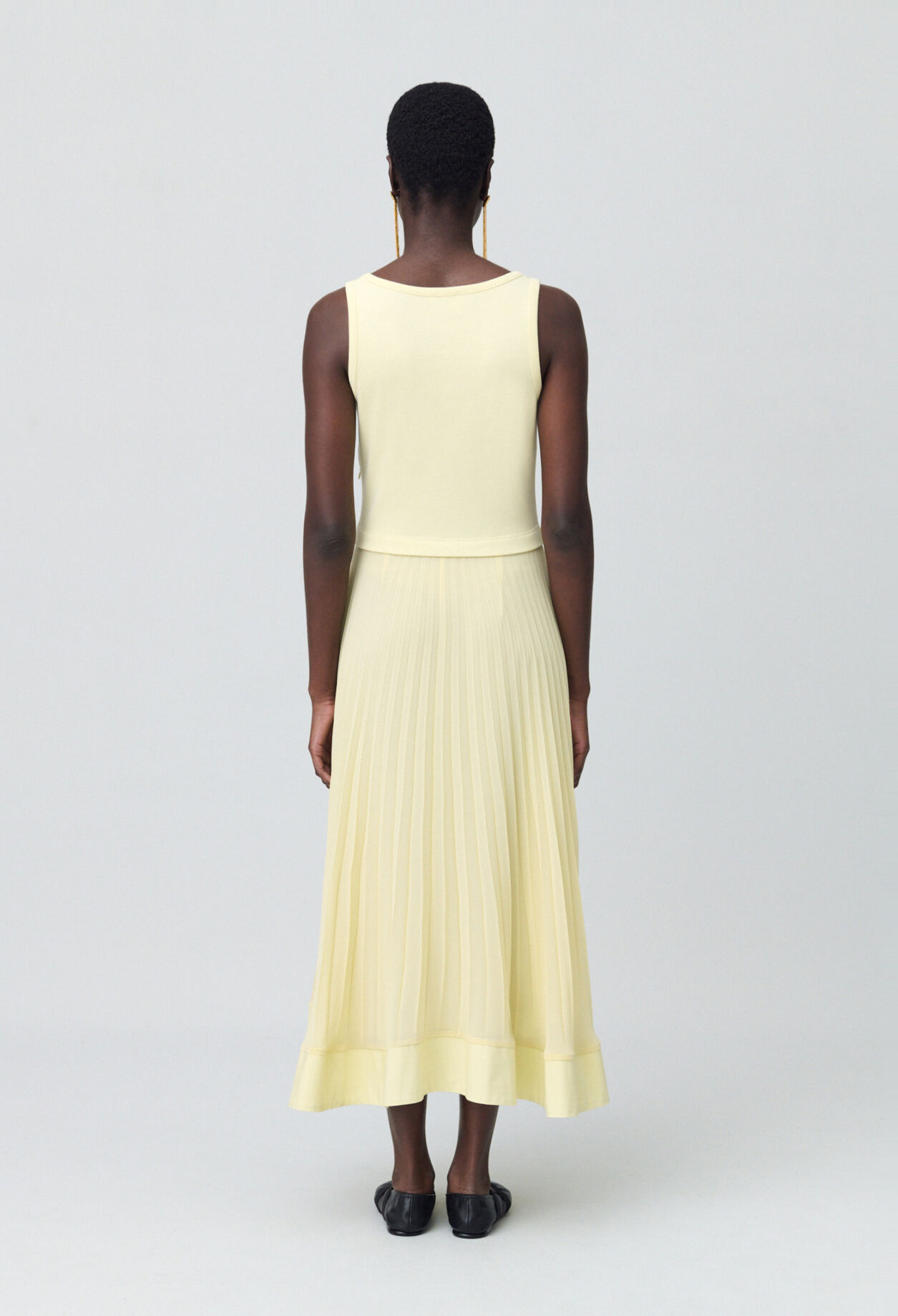 Langes Trompe-l'&oelig;il-Kleid