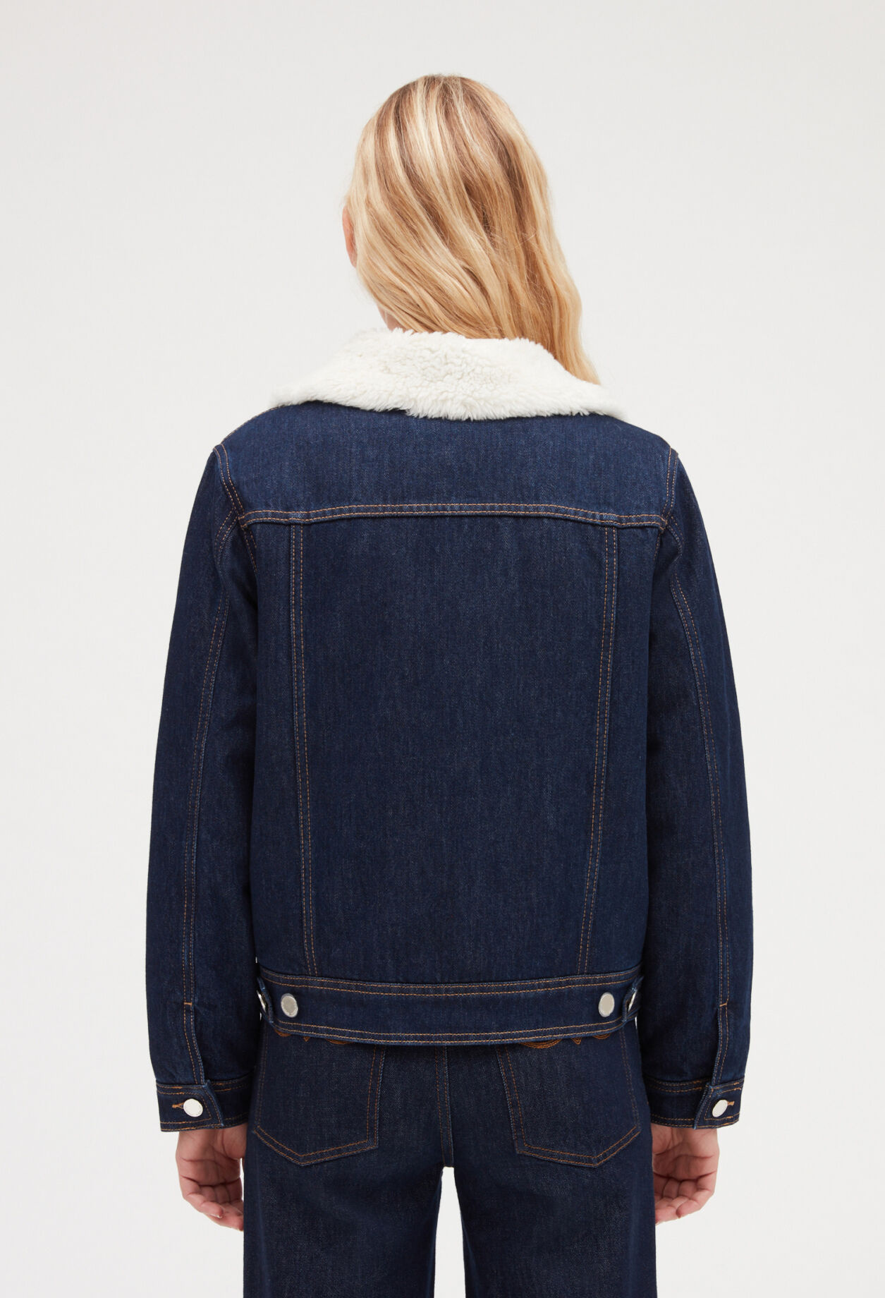 Gefütterter Blouson aus Pelzimitat