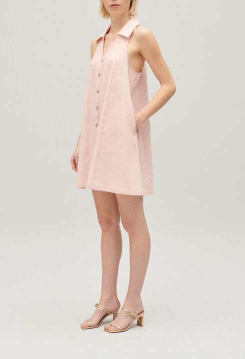 Kurzes, gekn&ouml;pftes Babydoll-Kleid