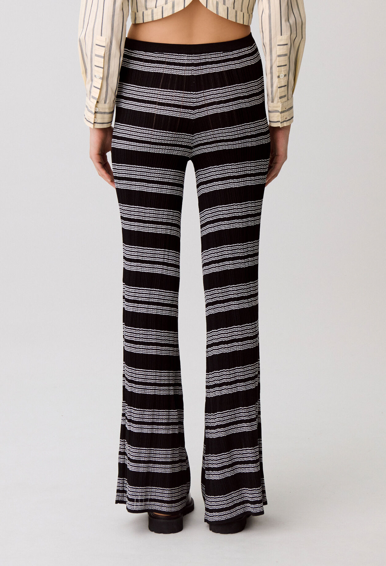 Gestreifte Strickhose
