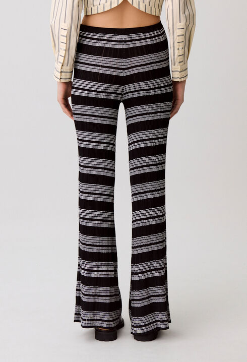 Gestreifte Strickhose