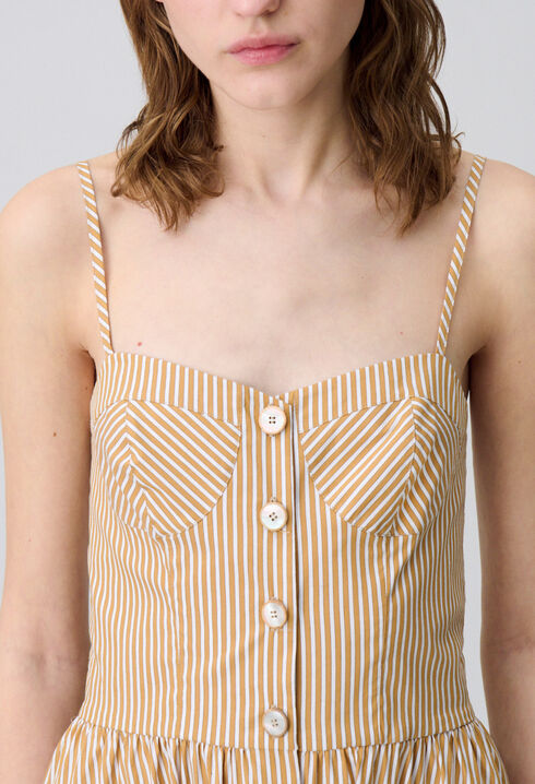 Gestreiftes Maxikleid