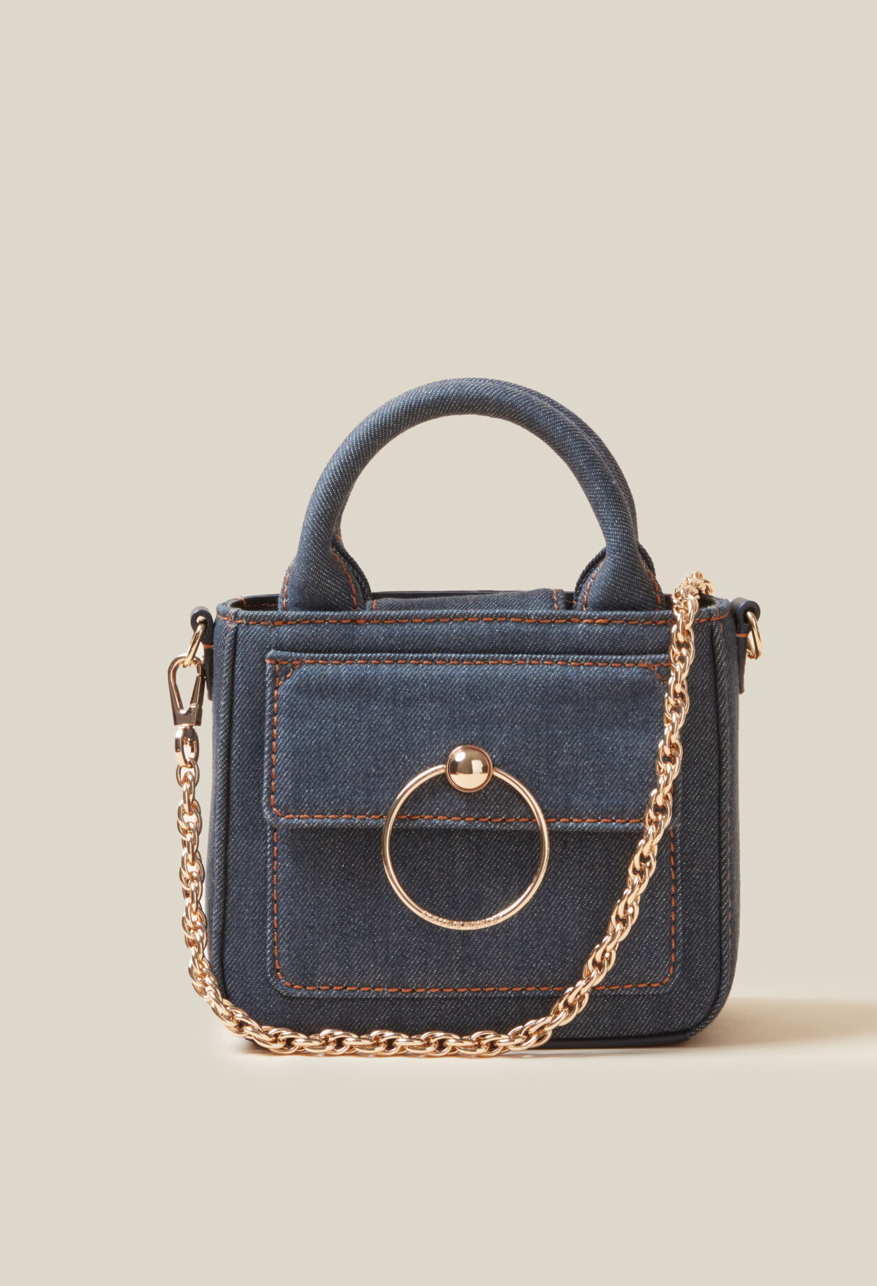 Mini-Tasche Anouck Kette Denim
