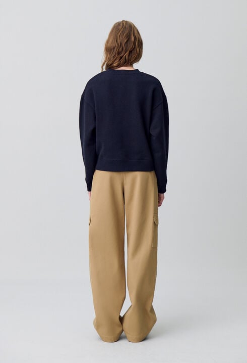 Sweatshirt mit Schalkragen