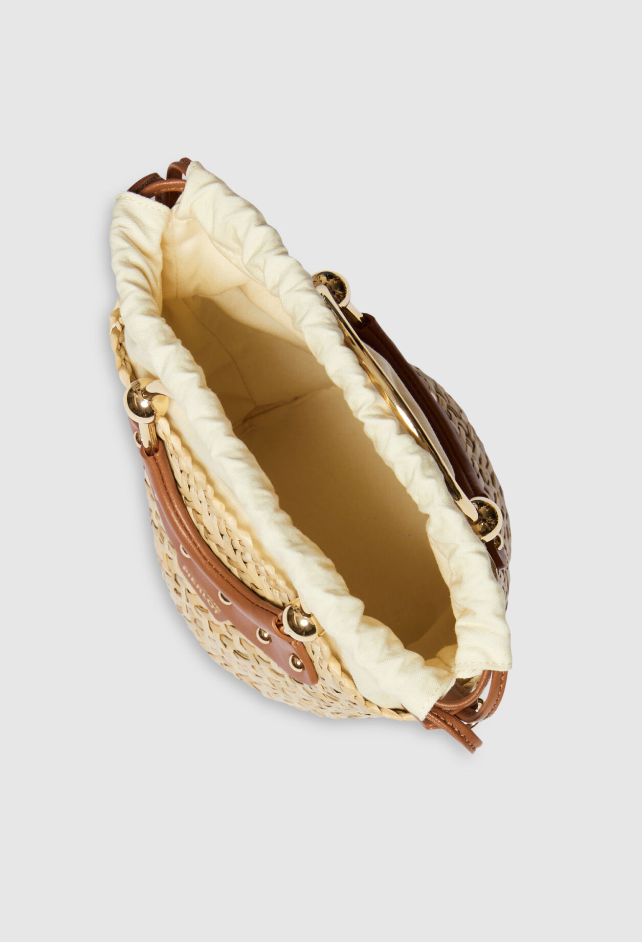 Mini-Handtasche Abeille aus Stroh