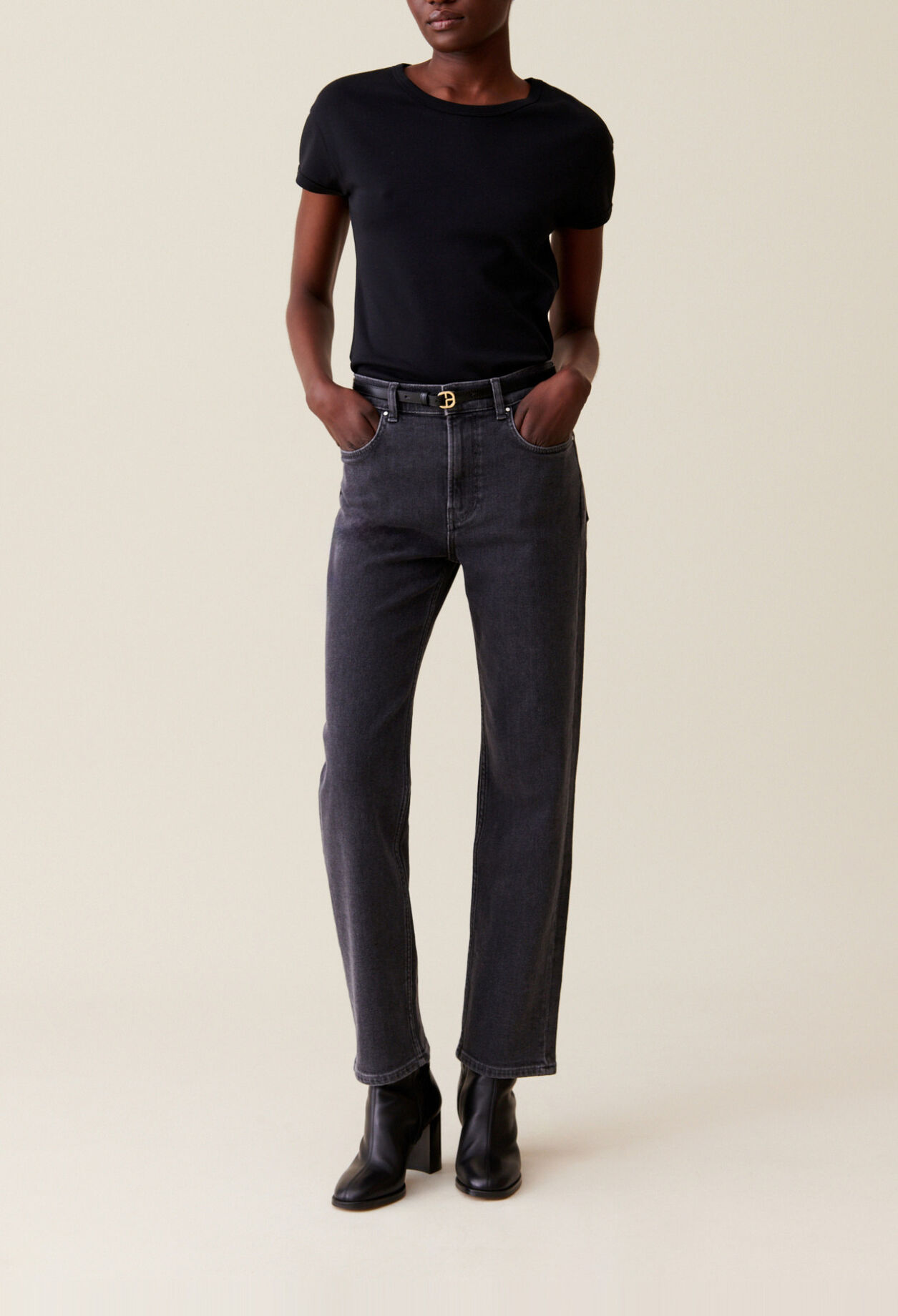 Jeans Toto Slim anthrazitgrau