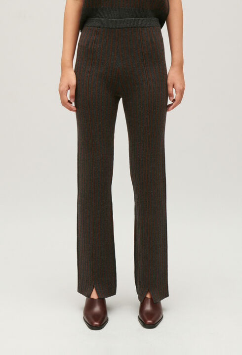 Gestreifte Strickhose 