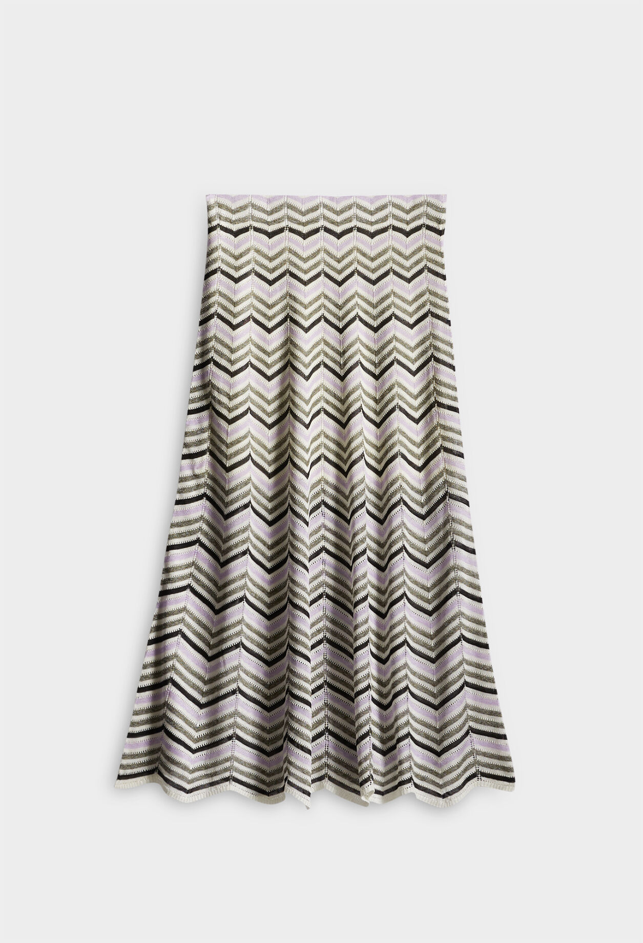 Halblanger Strickrock