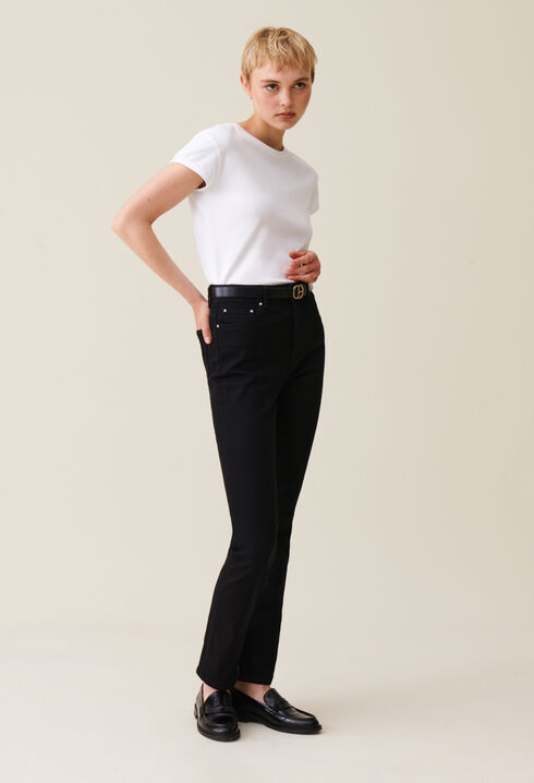 Schwarze Slim-Jeans
