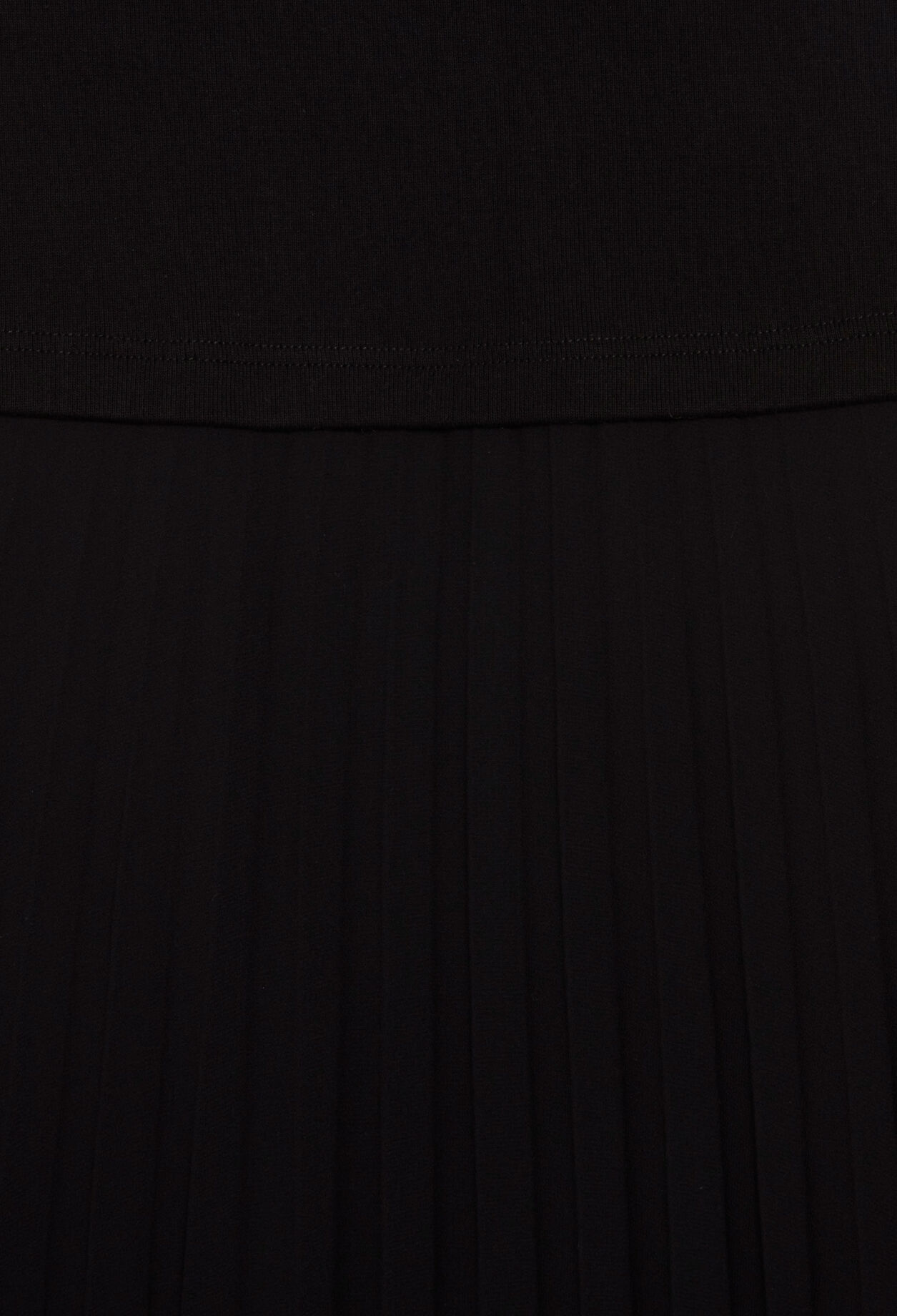 Langes Kleid Teli aus Materialmix