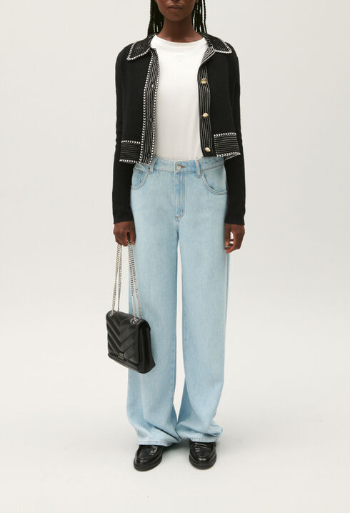 Kurzer Strick-Cardigan