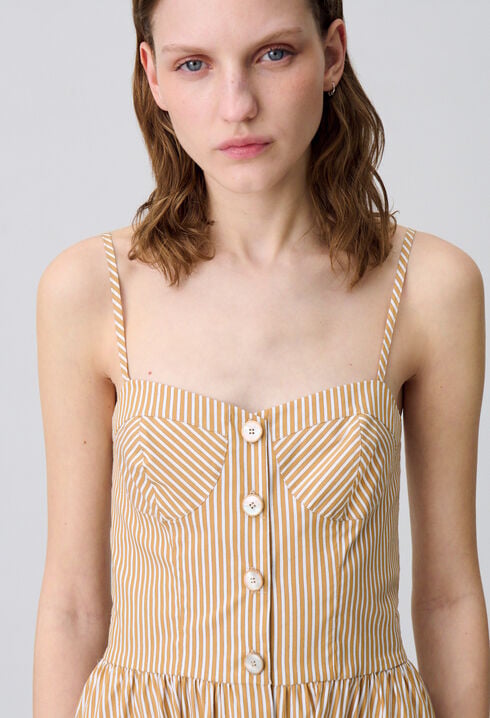 Gestreiftes Maxikleid