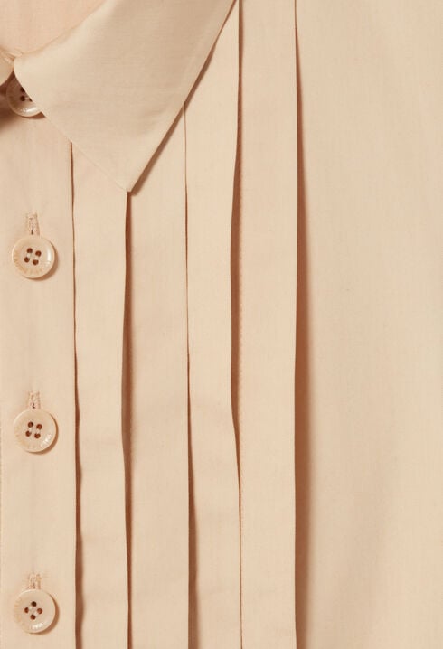 Knielanges Kleid mit Knöpfen