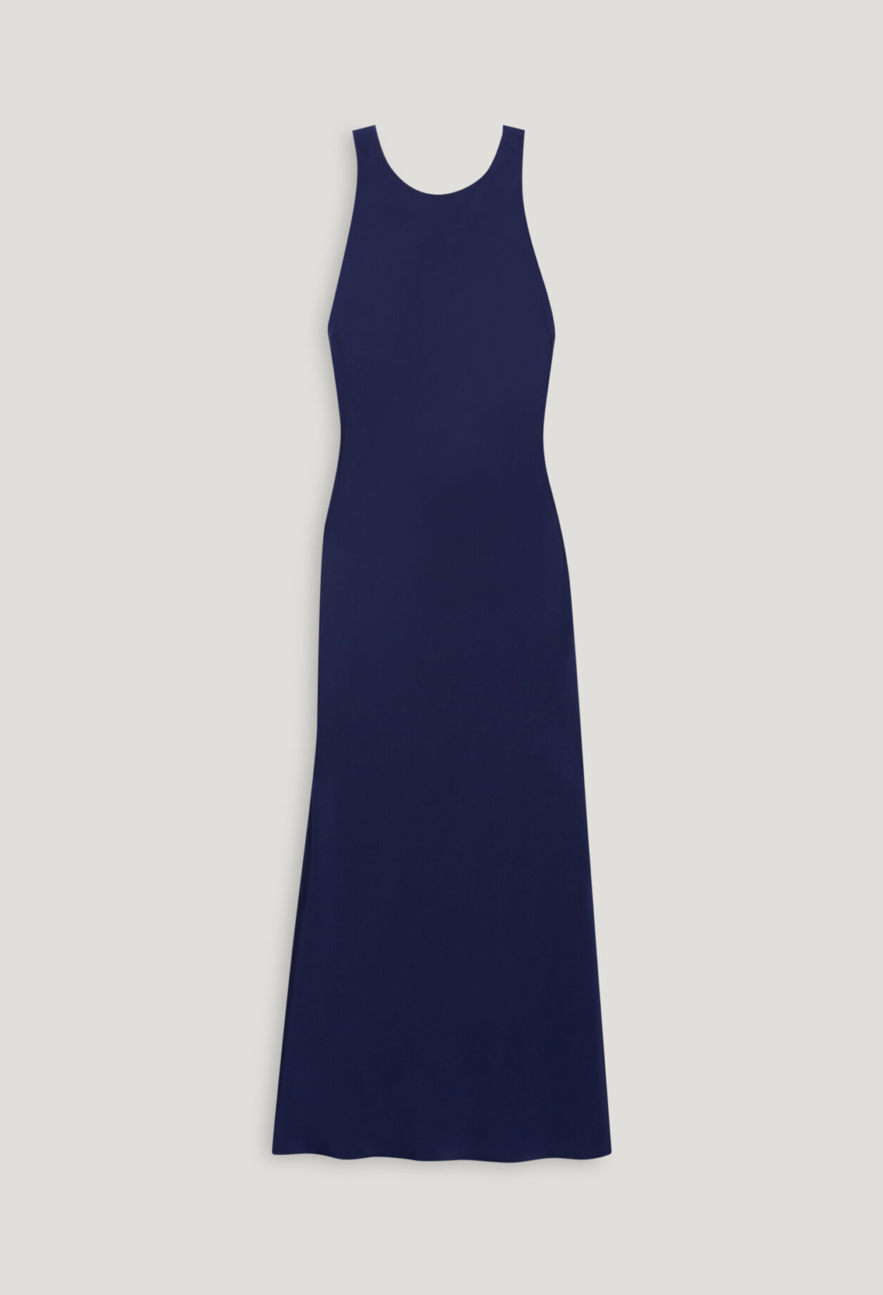 Langes, satiniertes Kleid