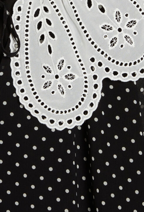 Kurzes Kleid Rifi breitem Kragen