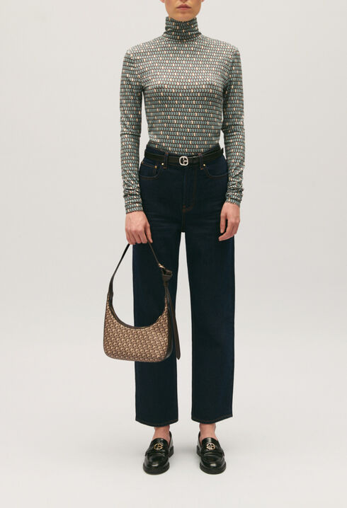 Lang&auml;rmeliges T-Shirt mit Print