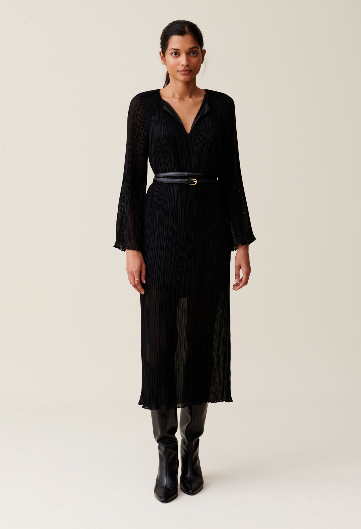 Langes transparentes kleid