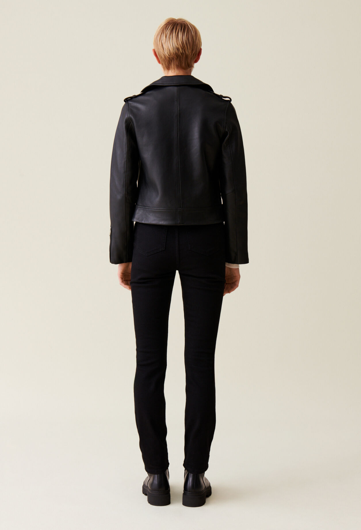 Leder Jacke
