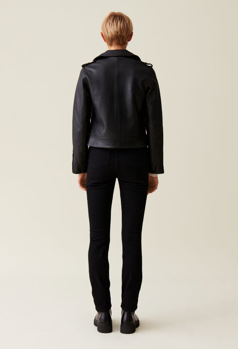Leder Jacke