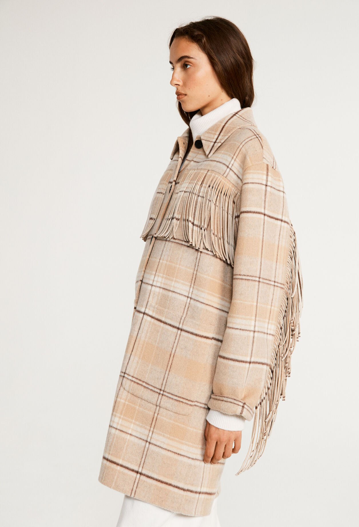 Oversize-Jacke mit Karomuster
