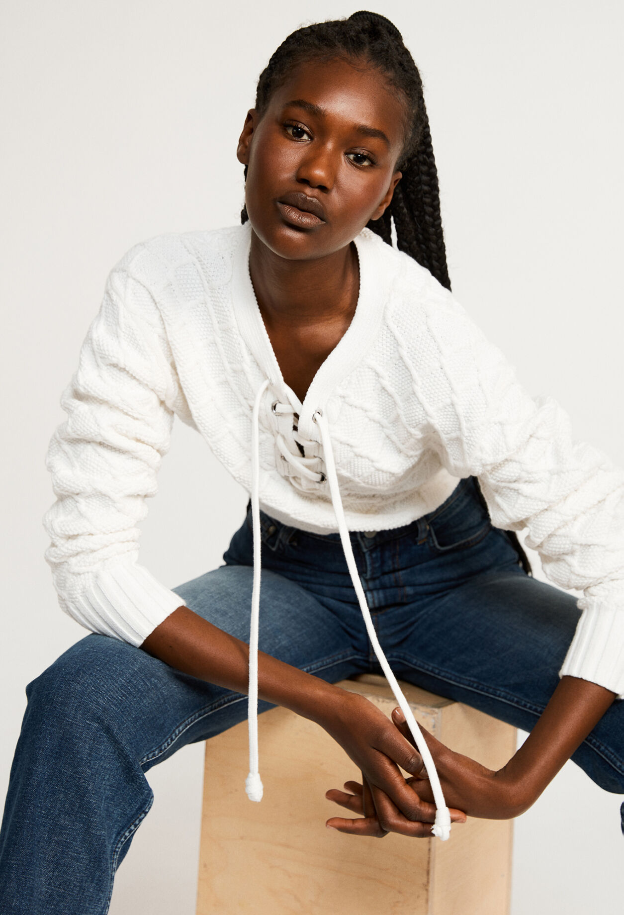 Strickpullover aus Bio-Baumwolle